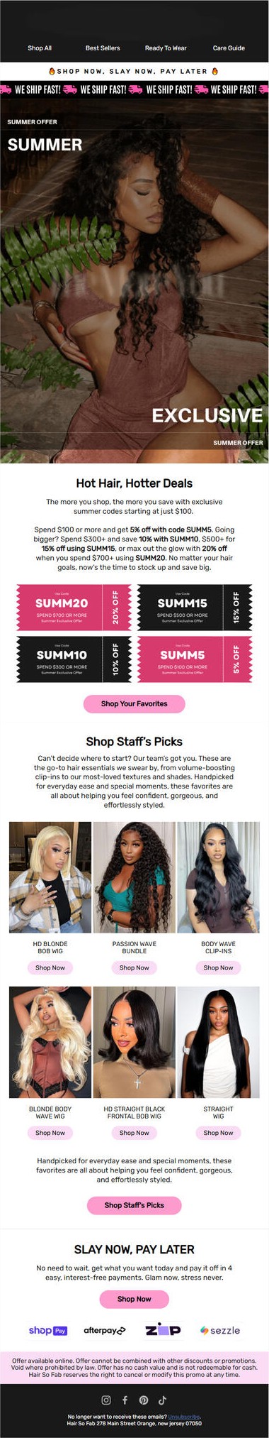 Hair So Fab Email Preview